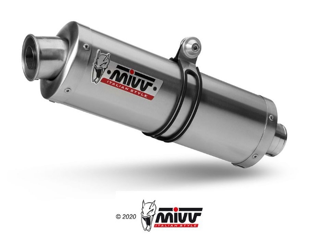 Afbeeldingen van MIVV Oval RVS demper met carbon cap Voge Valico 500DS '20-