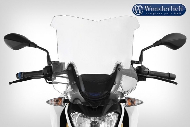 Afbeeldingen van Windscreen touring BMW G310R - clear Wunderlich