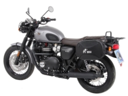 Afbeeldingen van C-Bow tasdragers chroom Hepco&Becker Triumph Bonneville T100/ Black '17-