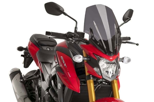 Afbeeldingen van Vervangingsruit naked bike Touring Suzuki GSX-S750 '17--donker getint