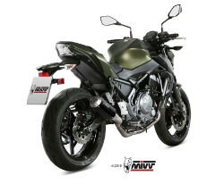 Afbeeldingen van MIVV systeem met MK3 carbon Kawasaki Ninja 650 / Z650 '17-22 (1 lambda)