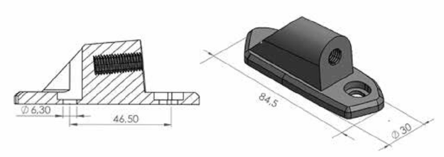 Afbeeldingen van Kuipspiegel adapter Puig rechts