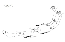 Afbeeldingen van MIVV RVS KAT vervanger Kawasaki Ninja 400 / Z400 '19-
