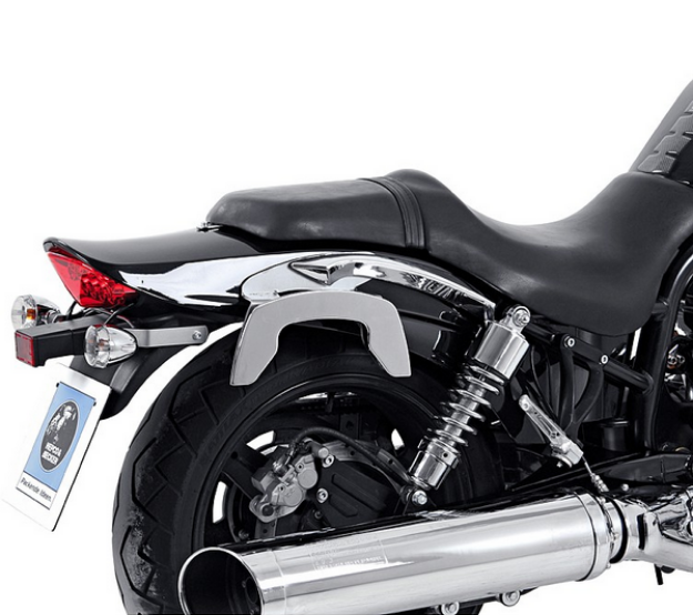 Afbeeldingen van C-Bow custom tasdragers chroom Hepco&Becker Hyosung GV650