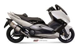 Afbeeldingen van MIVV Suono Steel RVS compleet systeem Yamaha T-MAX 500 '08-'11