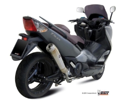 Afbeeldingen van MIVV Ghibli RVS demper Yamaha T-MAX 500 '08-'11 (compleet systeem)