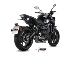 Afbeeldingen van MIVV compleet systeem met oval carbon demper Yamaha MT-09 '13-20