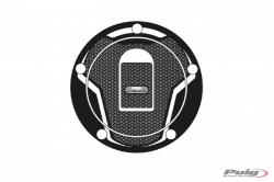 Afbeeldingen van Tankdopcover Puig voor Kawasaki '00-05 (5 gaten) zwart/carbon look