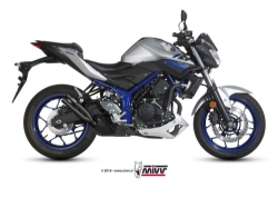 Afbeeldingen van MIVV Double Gun Black demper Yamaha MT-03 '16-