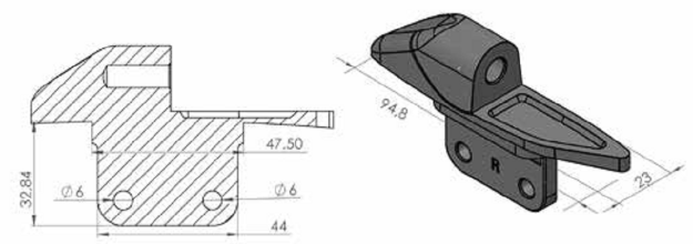 Afbeeldingen van Kuipspiegel adapter Puig links