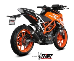Afbeeldingen van MIVV X-M1 Black RVS KTM Duke 125/390 / RC 125/390 '17-