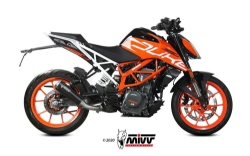 Afbeeldingen van MIVV X-M1 Black RVS KTM Duke 125/390 / RC 125/390 '17-
