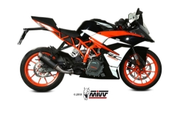 Afbeeldingen van MIVV GP PRO black RVS KTM Duke 125/390 / RC390 '17-
