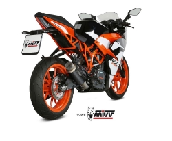 Afbeeldingen van MIVV GP PRO black RVS KTM Duke 125/390 / RC390 '17-