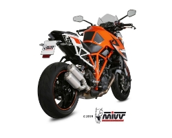 Afbeeldingen van MIVV MK3 RVS dubbele demper KTM 1290 Superduke '14-
