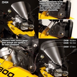 Afbeeldingen van Vervangingsruit ZTechnik short touring transparant BMW F650/800GS '08-