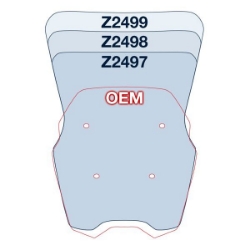 Afbeeldingen van Vervangingsruit ZTechnik VStream sport donker getint BMW C400X '19-