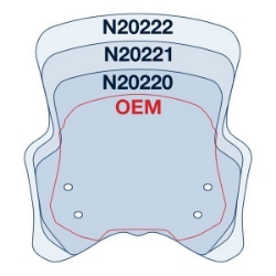 Afbeeldingen van Vervangingsruit National Cycle VStream Short donker getint Suzuki DL650 '17-