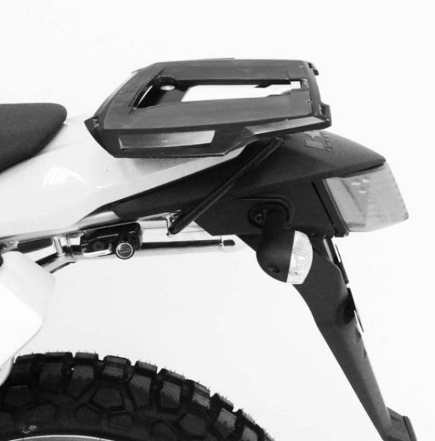 Afbeeldingen van Topdrager zwart Alurack Hepco&Becker Kawasaki KLX250