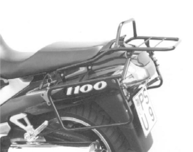 Afbeeldingen van Kofferrek zwart Hepco&Becker Kawasaki ZZR1100 '93-'01