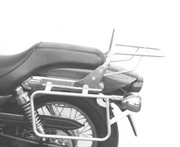 Afbeeldingen van Kofferrek chroom Hepco&Becker Kawasaki EL125