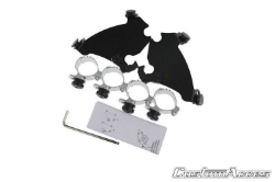 Afbeeldingen van Stuurkuipje zwart model semi-closed met ruitje Custom Access diverse Harley Davidson modellen