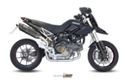 Afbeeldingen van MIVV Suono Steel Black RVS demper Ducati Hypermotard 1100 '07-