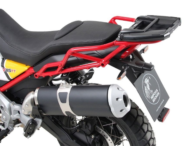 Afbeeldingen van Topdrager zwart Easyrack Hepco&Becker Moto Guzzi V85TT ’19-23