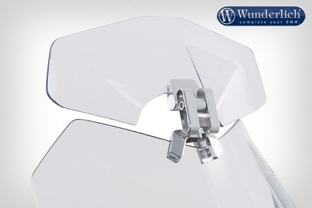 Afbeeldingen van Wunderlich Screen Deflector VARIO-ERGO 3D+ diverse BMW modellen - clear