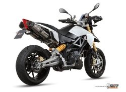 Afbeeldingen van MIVV Suono Steel Black RVS dempers Aprilia Dorsoduro 1200 '12-