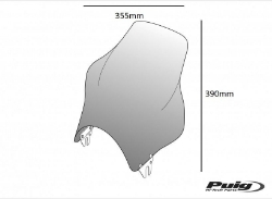 Afbeeldingen van Windscherm Puig model Top universeel