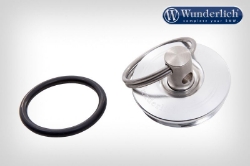 Afbeeldingen van Safety oil filler plug diverse BMW modellen - silver Wunderlich