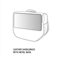 Afbeeldingen van Sant Louis zadeltassen zwart met universele bevestigingset Custom Acces