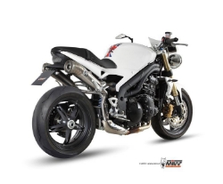 Afbeeldingen van MIVV Ghibli RVS demper Triumph Speed Triple 1050 '07-'10