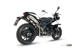 Afbeeldingen van MIVV Ghibli RVS demper Triumph Speed Triple 1050 '11-15 (HIGH)