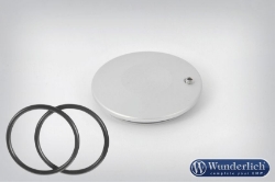 Afbeeldingen van Swingarm Pivot Cover classic design left BMW R1200GS/Adv. // R1200R -'14 // R1200S(T) - silver Wunderlich