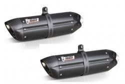 Afbeeldingen van MIVV Suono Steel Black RVS dempers (set van 2) Triumph Speed Triple 1050 '16-