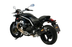Afbeeldingen van MIVV Oval carbon demperset met carbon cap (big) Moto Guzzi Griso 850/1100/1200