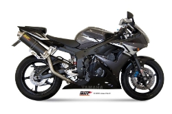 Afbeeldingen van MIVV Oval Classic titanium demper High up (small) Yamaha R6 '03-'05