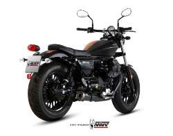 Afbeeldingen van MIVV RVS BLACK GHIBLI dempers Moto Guzzi V9 Bobber / Roamer '16-
