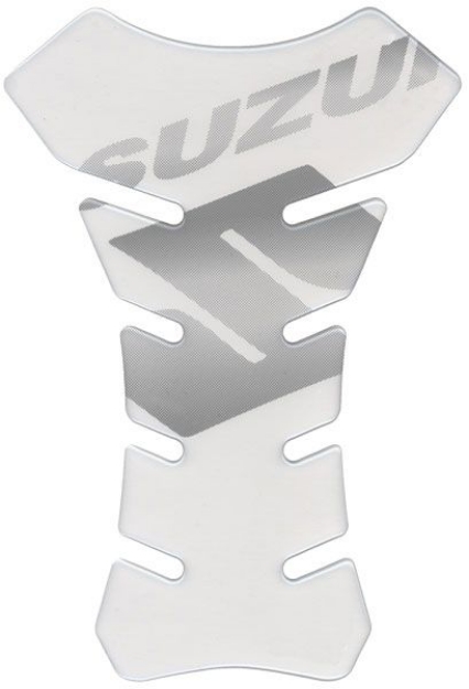 Afbeeldingen van Tankpad transparant met Suzuki logo zwart