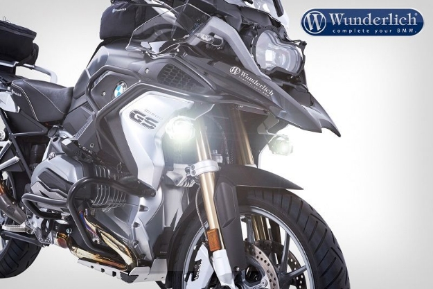 Afbeeldingen van LED auxiliary headlight MicroFlooter BMW R1200GS LC '17-- silver Wunderlich