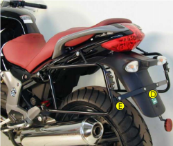 Afbeeldingen van Kofferrek zwart Hepco&Becker Moto Guzzi Norge 850/ Norge 1200/ Breva V850/ V1100/ V1200