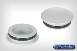 Afbeeldingen van Fork tube cover set diverse BMW modellen - silver Wunderlich