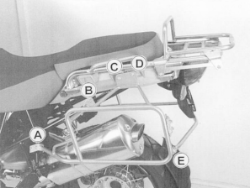 Afbeeldingen van Kofferrek zwart Hepco & Becker BMW R1200GS ADVENTURE '06-'07-