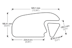 Afbeeldingen van Tank protector/grip stickers zwart Puig Honda CBR600RR ’13-‘16
