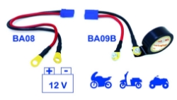 Afbeeldingen van Voertuig aansluitkabel 12cm met EC5 stekker en isolaltietape van Baas BA09B