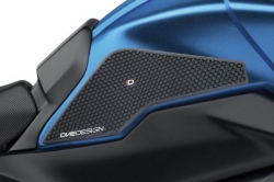 Afbeeldingen van Tank protector/grip stickers zwart Puig Yamaha MT-09 Tracer/GT ’15-