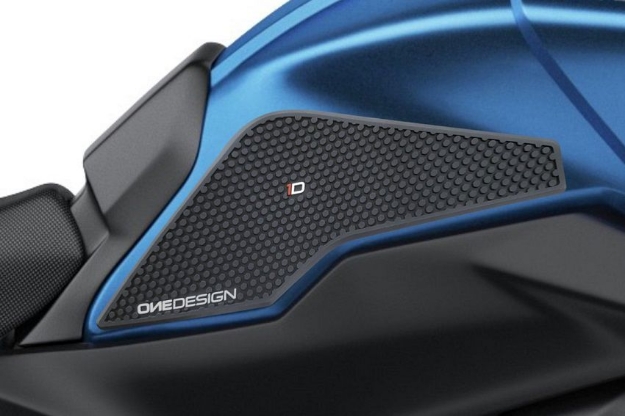 Afbeeldingen van Tank protector/grip stickers zwart Puig Yamaha MT-09 Tracer/GT ’15-