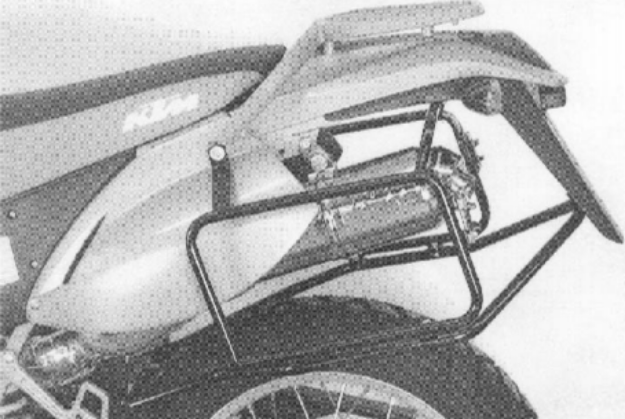 Afbeeldingen van Kofferrek zwart Hepco&Becker KTM LC4 E400 / E640 Adventure / E640 Enduro / LC4 640 Adventure '99-